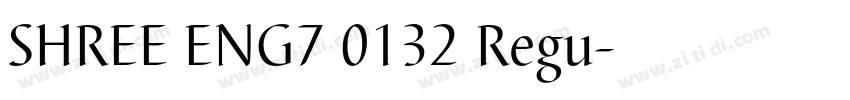 SHREE ENG7 0132 Regu字体转换